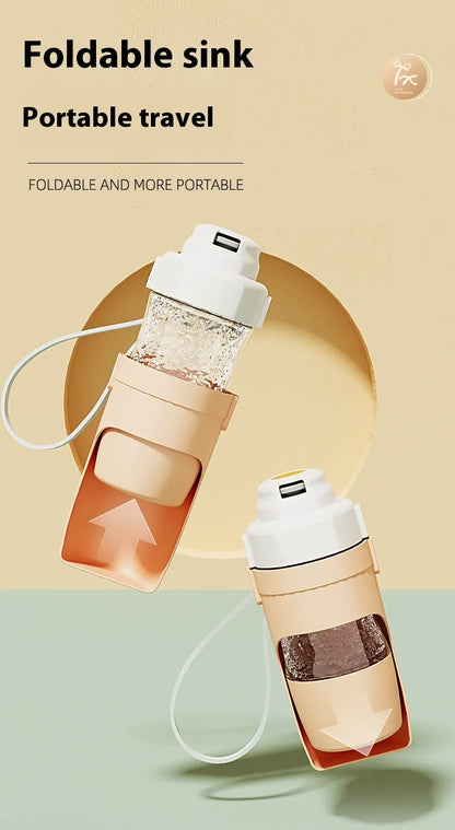 LuminaPaw 2-in-1 Portable Dog Water Bottle