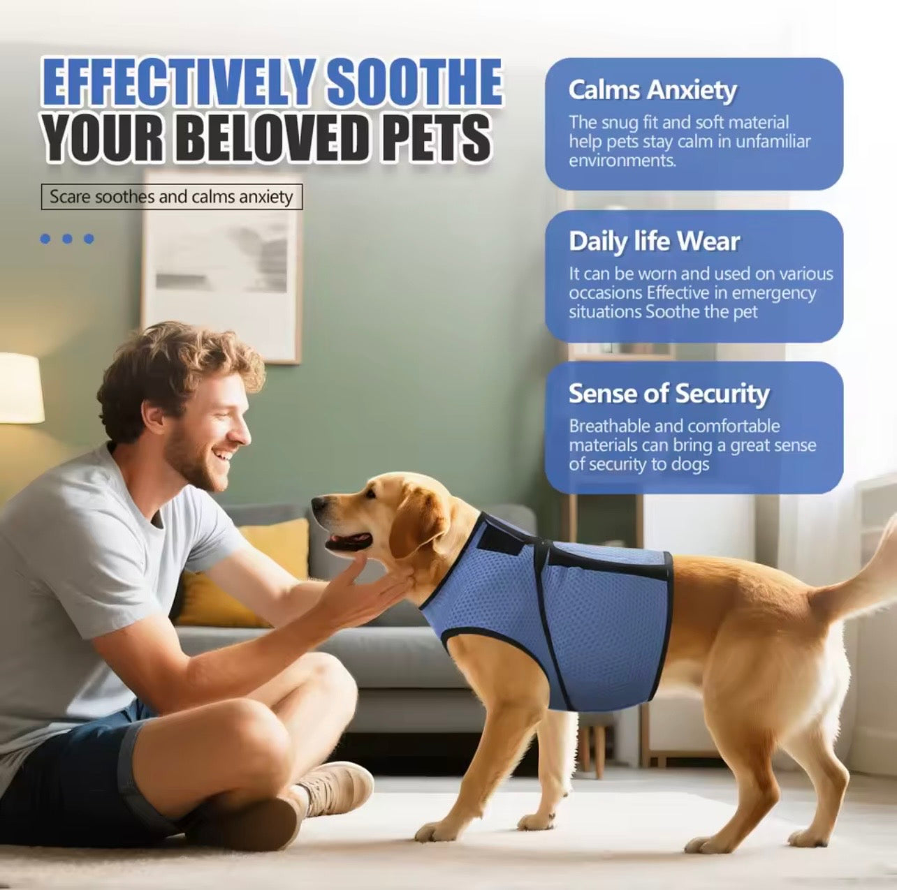 The LuminaPaw Cooling & Calming Vest