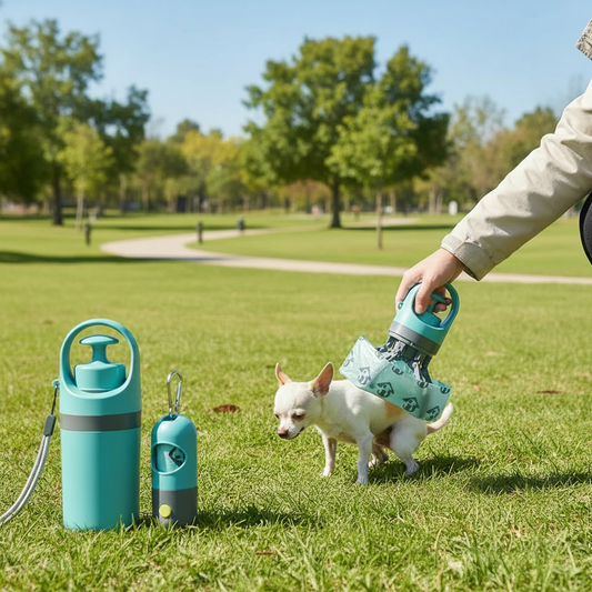 LuminaPaw Dog Poop Scooper with Bag Dispenser